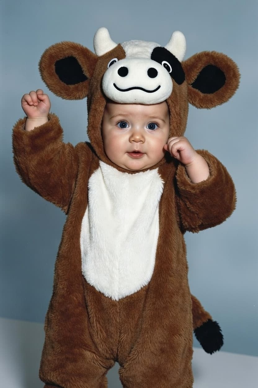 Adorable Baby Cow Costume Onesie